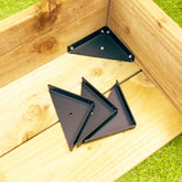 Triangular Steel 100mm Corner Reinforcement Brackets